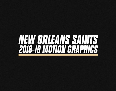 Saints 2018-19 Motion Graphics