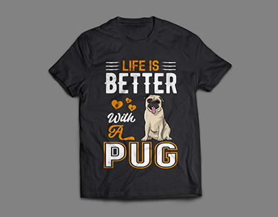 pug t-shirt design