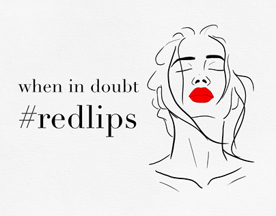 when in doubt #redlips