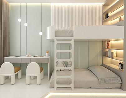 Modern Parisian Kids Bedroom