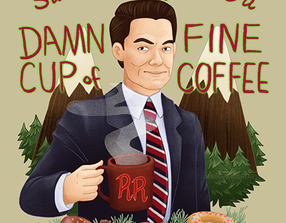 Damn Fine Coffee Illustration