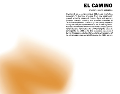 El Camino Phoenix Suns 360 Marketing Campaign