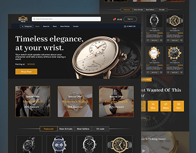 Smart Watch Website Design