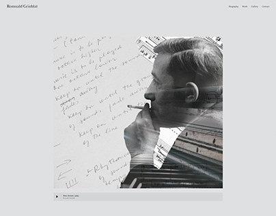 Project thumbnail - Website Design for the composer Romuald Grinblat