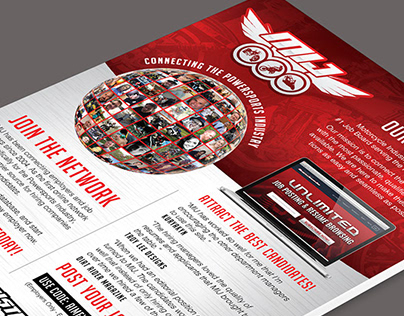 Flyer + Ad Layout for Motorcycle Industry Jobs