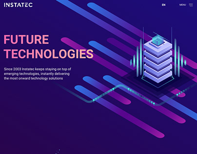 Landing page for INSTATEC company