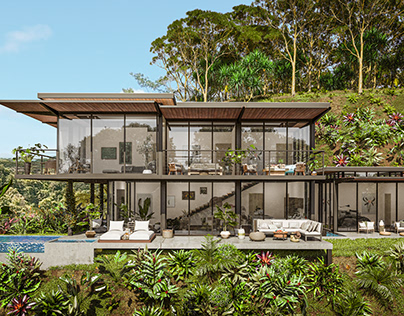 Costa Rica Jungle Frame House - Concept & Visualization