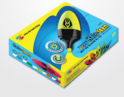 Packaging design for highlighter pen
