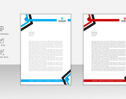 Letterhead design, modern letterhead design
