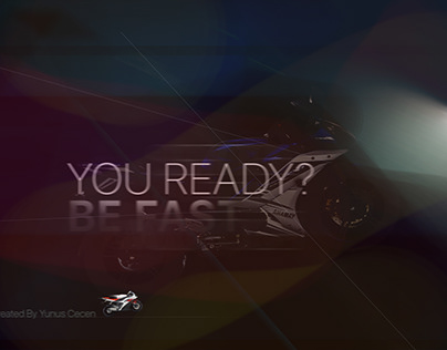 You Ready? Be Fast. Motorcycle Racing Banner Design