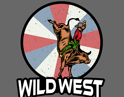 Bull rider T-shirt Design