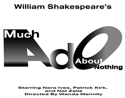 Shakespeare's Much Ado About Nothing Posters