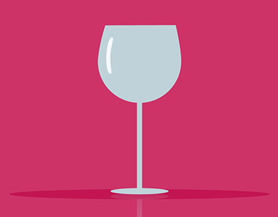 Wine glass illustration