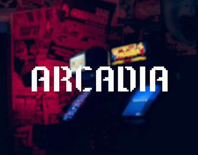 Arcadia Typeface - Stencil / Pixel
