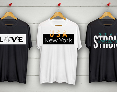 Modern minimalist typography t shirt design