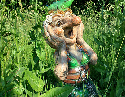 Female troll figure trollet sculpture woman girl