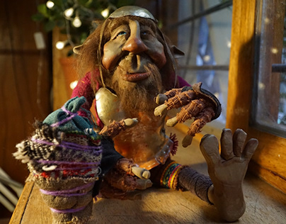 "Alfie" the gnome. Poseable doll. Ooak art fantasy.