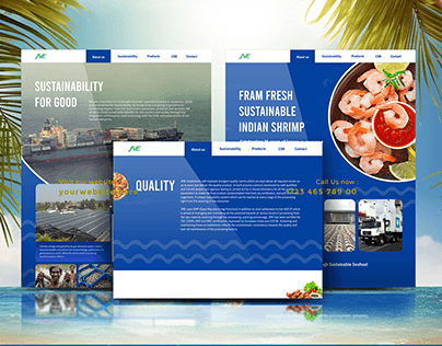 Sea Food Website Deign