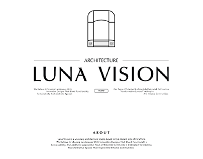 Luna Vision -an identity for architecture industry.