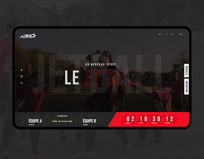 Jetball sport - Website redesign