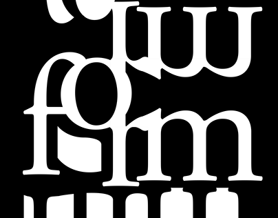 form // typographic poster