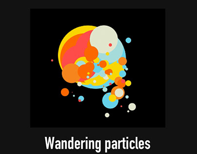 Wandering Particles | creative coding