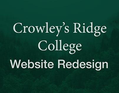Crowley's Ridge College Website Redesign