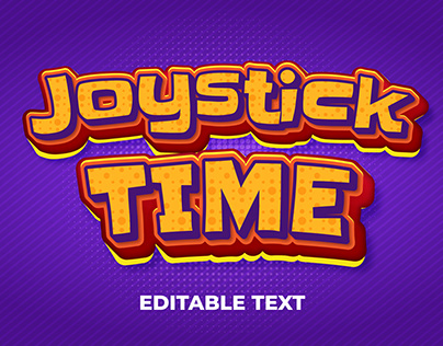 Joystick Time Editable Text
