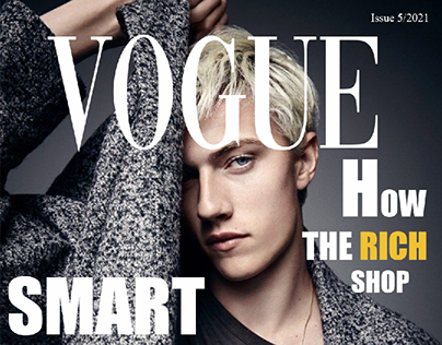 Vogue Megazine cover work in Photoshop