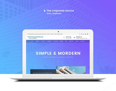 The Corporate Source - Redesign Website