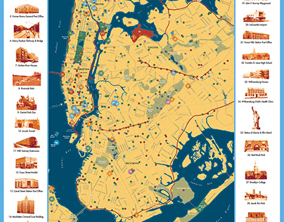 Map and Guide to New Deal Sites in NYC