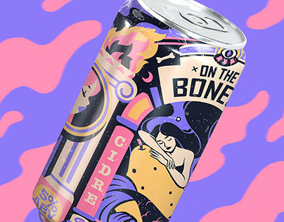 On the Bones - CIDER LABEL. Packaging