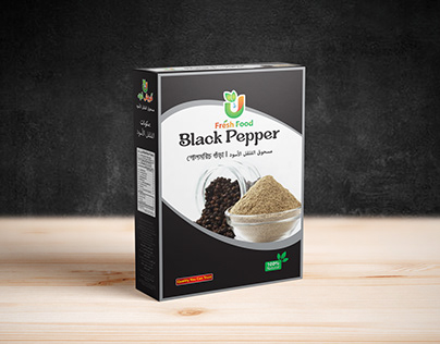 Black Pepper 100g Powder 3D