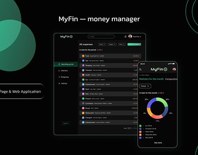 MyFin | Landing Page & Web Application | UI/UX Design