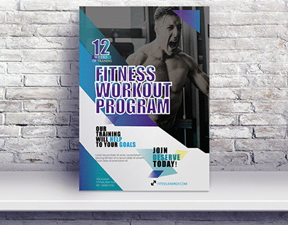 fitness flyer design