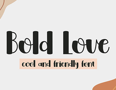 Bold Love Display Font