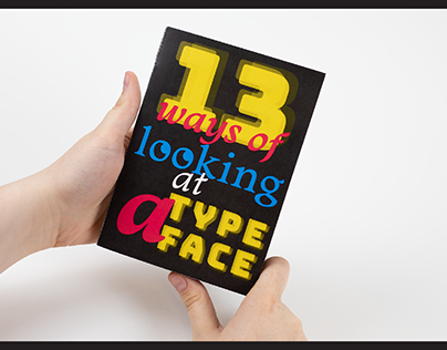 "13 Ways of Looking at a Typeface" Hand Bound Booklet