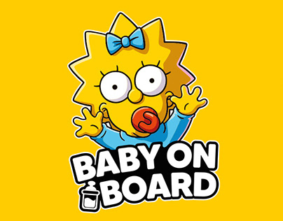 The Simpsons Car Stickers