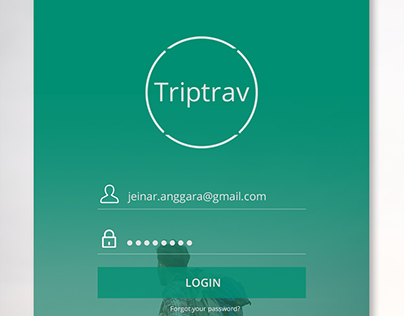 Login page prototype Triptrav