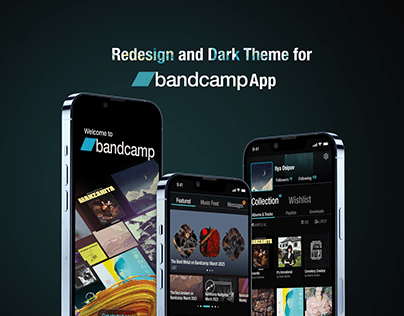 Bandcamp App Dark Theme + ReDesign