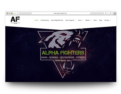 Website Relaunch ALPHA FIGHTERS ACADEMY