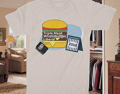 Triple meat Whataburger liberal shirt .