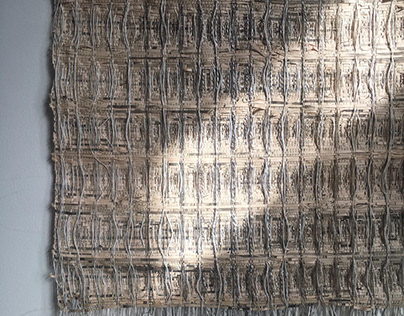 Handwoven experimental paper textile