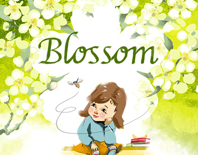 Blossom a middle grade book cover