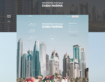 Wedsite for real estate agency in Dubai