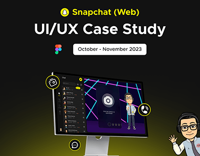 Project thumbnail - Snapchat - Web UI/UX Case Study