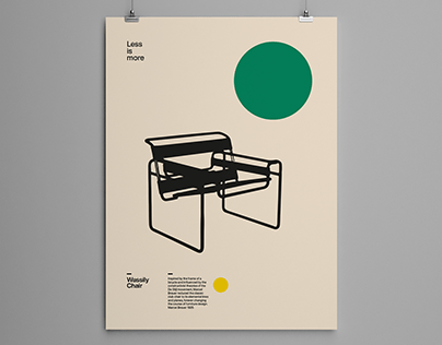 Wassily Chair, Bauhaus Poster Design