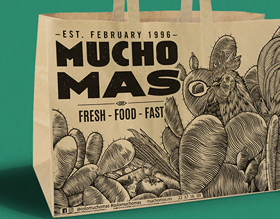 MUCHO MAS/Take away bag