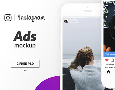 FREE Instagram Ads Mockup 2018