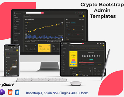 Cryptocurrency Dashboard Admin Template with Tokenize